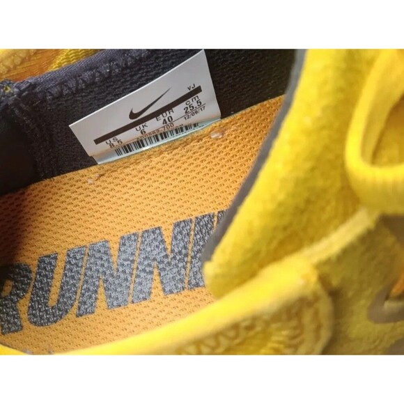 Nike Free RN Cheetah Yellow Women's Size 8.5 Shoes - Picture 9 of 11